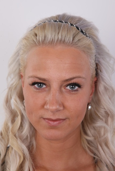 Blond girl Nikola takes a turn at being a nude model by taking off her clothes 15478173